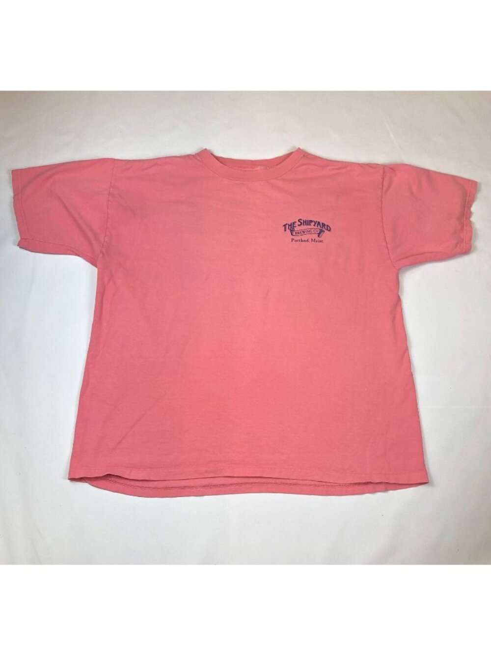 Shipyard Brewing Co Summer Ale Special Brew Maine Pink T Shirt Mens Size XL USA